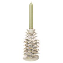 kohteita Männynkäpykuvioinen kynttilänjalka kartiokynttilöille, 17 cm