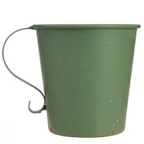 kohteita Kapeneva kynttilänjalka vintage kuppi koristeellinen metallinvihreä Ø11cm H11cm