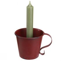 kohteita Kapeneva kynttilänjalka vintage kuppi koristeellinen viininpunainen Ø9,5cm K8cm 3kpl