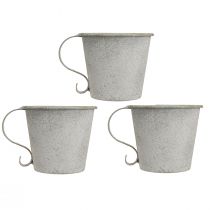 kohteita Kapeneva kynttilänjalka vintage kuppi kynttilänjalka metallinharmaa Ø9,5cm K8cm 3kpl