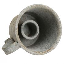 kohteita Kapeneva kynttilänjalka vintage kuppi metallinharmaa Ø7cm K6cm 2kpl