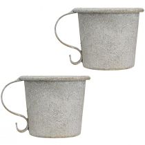 kohteita Kapeneva kynttilänjalka vintage kuppi metallinharmaa Ø7cm K6cm 2kpl