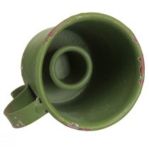 kohteita Tikkukynttilänjalka vintage kuppi metallinvihreä Ø7cm K6cm 2kpl