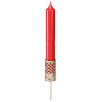 kohteita Kynttilänjalat tikulla, kulta, Ø22mm, korkeus 10cm, 4 kpl
