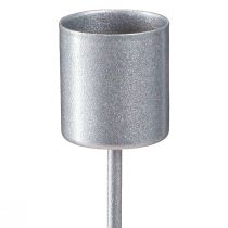 kohteita Tikkukynttilänjalka kynttilänjalan kiinnittämiseen hopeanharmaa Ø2,5cm K11cm 16 kpl
