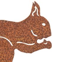 kohteita Puutarhakeppi orava ruoste koristekeppi kukkapenkkiin ja kukkaruukkuun 52cm 2kpl
