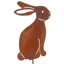 kohteita Pääsiäiskoristeena puutarhakani, ruosteinen viimeistely, maalaistyyliin, 60 cm, 4 kpl