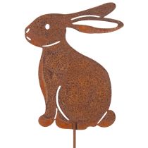 kohteita Pääsiäiskoristeena puutarhakani, ruosteinen viimeistely, maalaistyyliin, 60 cm, 4 kpl