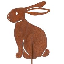 kohteita Metallinen pääsiäispupun puutarhakeppi tyylikkääseen keväiseen ulkokoristeeseen, 80 cm, 4 kpl