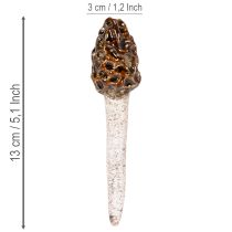 kohteita Keinotekoinen korvasienen koristevarsi ruukkuihin ja pöytään, 13 cm, 2 kpl