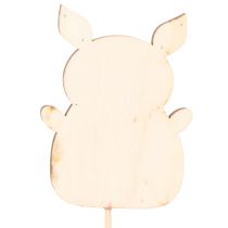 kohteita Koristeellinen porsaankukkakoriste, puuta, 31 cm, 16 palaa