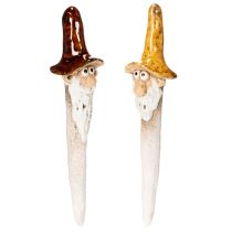 kohteita Koristeellinen puutarhatonttuhahmo ruukkuihin, 16 cm, 2 kpl