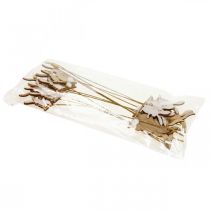 kohteita Kukkatulppa pupu koristetulppa puulanka 5,5x0,5x7cm 12kpl