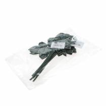 kohteita Metallitulppa ruusu hopeanharmaa, valkoinen pesty metalli 20cm × 11,5cm 8 kpl