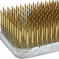 kohteita Hedgehog Kenzan suorakulmainen hopea messinki 70×50mm