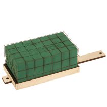 kohteita Kukkakuvioinen vaahtomuovitiili Florette Eco-puujalusta 18 × 10 cm