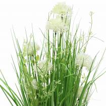 kohteita Koristeellinen seisova kukkakimppu niitykukilla vihreä, keinotekoinen valkoinen 51cm