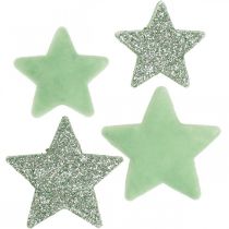 Scatter koristeet Joulutähdet scatter stars vihreä Ø4/5cm 40p