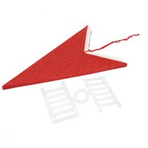 kohteita Tähdenmuotoinen riippuva koriste paperista ja juuttinarulla