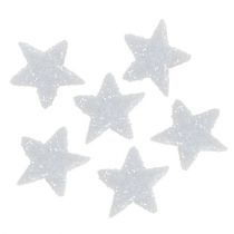 Tähti Glitter 1,5cm ripotteluun Valkoinen 144kpl
