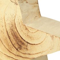 kohteita Tähti puusta Puinen tähti seisomaan Paulownia natural 30cm