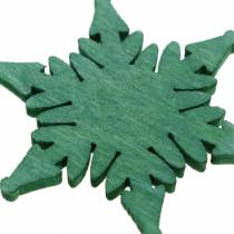 kohteita Hajotettu joulutähti vihreä, valkoinen 4 cm 72p