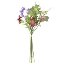 kohteita Tyylikäs tekokukkien kimppu värikkäillä kukilla, taidokkaasti aseteltu, 60 cm