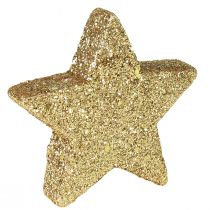 kohteita Scatter tähdet vaalea kultainen kiille 4-5cm 40kpl