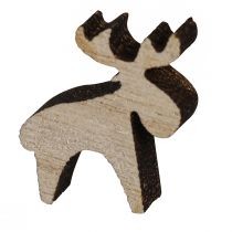 kohteita Scatter koriste puu hirvi koristelu luonnonruskea 2x2,5cm 108 kpl