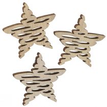 kohteita Scatter-koriste puutähtiä Joulun luonnollinen Ø4cm 72 kpl