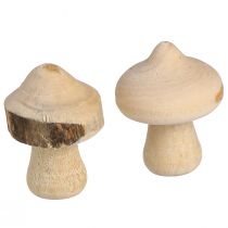 kohteita Scatter-koriste minisieniä puinen koristelu luonnollinen kuorella Ø2cm 36 kpl