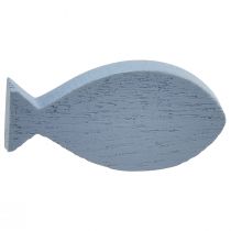 kohteita Scatter koristeet puukoristeet kala sininen valkoinen merellinen 3-8cm 24 kpl