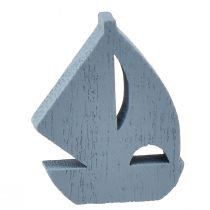 kohteita Scatter-koriste puinen purjevenekoriste sininen valkoinen 2cm–6cm 24 kpl