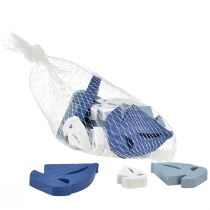 kohteita Scatter-koriste puinen purjevenekoriste sininen valkoinen 2cm–6cm 24 kpl