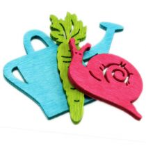 Hajallaan olevat puuhahmot kannu etana porkkana 4cm - 6cm 72kpl