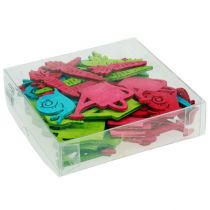 kohteita Scatter koristelu puiset hahmot kannu etana porkkana 4cm - 6cm 72 kpl