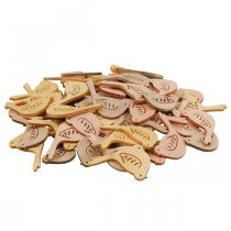 kohteita Scatter koriste lintu koristelu puu jousi keltainen/beige/oranssi Ø4cm 72 kpl