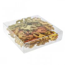 kohteita Scatter koristeet Joulupuinen hirvi luonnollinen 4×3cm 72 kpl