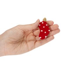 kohteita Pilkulliset sukat, joulupöytäkoriste, 6 cm, 8 kpl