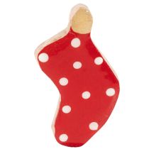kohteita Pilkulliset sukat, joulupöytäkoriste, 6 cm, 8 kpl