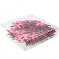 kohteita Puiset Tähdet Koriste Scatter Decoration Joulu Purppura K4cm 72 kpl