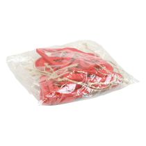 kohteita Puiset sydämet koristeellinen ripustin puinen koristelu punainen 6/8/10/12cm 16 kpl