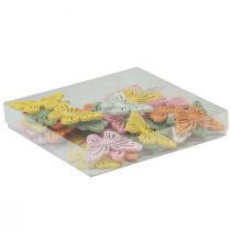 kohteita Shaker puinen perhonen värikäs sprinkle koristelu 4,5×3cm 48 kpl