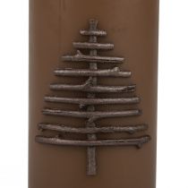 Joulukynttilä kynttilä Joulunruskea 150/70mm 1kpl