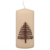 kohteita Joulukynttilä kynttilä joulubeige 150/70mm 1 kpl