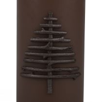Joulukynttilä kynttilä Joulun tummanruskea 150/70mm