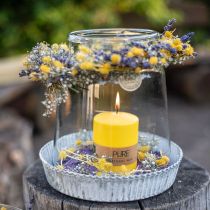 Pilarikynttilän keltainen sitruuna Wenzel kynttilät PURE kynttilät 90×70mm