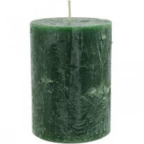 kohteita Yksiväriset kynttilät vihreä Rustic Safe kynttilä 80×110mm 4 kpl