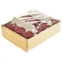 kohteita Pilarikynttilät H70mm Ø50mm kynttilät vanha punainen 12 kpl