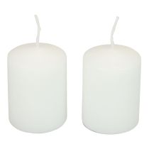 Pilarikynttilät valkoiset kynttilät H70mm Ø50mm 12kpl
